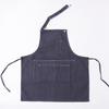 Acessório de trabalho em jeans para atacado de fábrica, todos os tamanhos, sem mangas, moderno, minimalista, para uso doméstico, cozinha, limpeza, imprimível