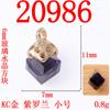 Moda simples tridimensional 6 MM pequeno quadrado pingente de cristal handmade roupas acessórios acessórios acessórios da liga acessórios venda por atacado