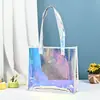 Bolsa de PVC con láser bolsa de gelatina deslumbrante estilo ins bolsa de hombro iridiscente bolsa de regalo transparente de alta gama
