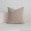 Almohada Gris Color Café de Borde Ancho, Funda de Cojín de Cintura con Borde de Cuadros Medievales, Cojín para Sofá, Funda de Cojín para Habitación Modelo de Hotel