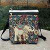 Directo de Fábrica Nuevo Bolso Cruzado Bordado en Oro Estilo Étnico de Yunnan Bolso de Viaje Grande Como Bolsa de Tela Bolsa Bordada Dos Capas