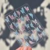 Adesivos para Unhas em Gel Tomoni Não Perca a Cooperação Chapeuzinho Vermelho Papelaria Explosiva Adesivos de Unha Adesivos de Borboleta Metálicos