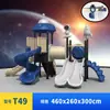 Escorregador Grande para Jardim de Infância Espaço Externo Infantil Série Combinação de Balanços Equipamento de Diversão ao Ar Livre para Parque Comunitário