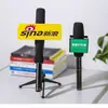 Adesivo de Entrevista de Rua em Mídia Conjunto Acrílico Adesivo de Marca de Microfone Logotipo da Estação de Microfone Logotipo de Outdoor Conjunto de Caixa