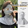 Protetor Solar Água Potável Feminino Verão Rosto Gola Pescoço Proteção UV Cobertura para Dirigir Rosto Máscara de Seda Gelada Cobertura Facial