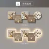 Pintura Decorativa para Sala de Estar de Elefante Estilo Wabi-Sabi Pintura Colgante de Pared para Fondo de Sofá de Gama Alta Lámpara de Pared Reloj Creativo Simple Moderno