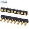 Conector POGOPIN dedal de resorte dedal de antena chapado en oro pasador de inserción de pasador de dedal lado del orificio del pasador pasta de soldar tipo cable de soldadura de carga pasador plano
