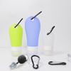 Botellas de Viaje de Silicona Más Vendidas Transfronterizas con Hebilla Colgante Tipo Agujero, Personalizables y Suministradas Directamente de Fábrica para Reenvasado