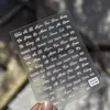 Pegatinas para Uñas con Relieve Tomoni Pegatinas para Uñas Xiaohongshu Serie de Sellos de Letras Joyería Pequeña Pegatinas para Nariz Pequeñas