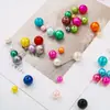Cuentas Sueltas Redondas de Perla Acrílica ABS Pulsera Collar Pendientes Materiales para Abalorios DIY Accesorios para Bolígrafo de Abalorios DIY