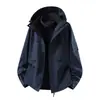 Chaqueta Tres en Uno para Hombre para Exteriores 2026, Otoño/Invierno, Impermeable Cortavientos Desmontable, Ropa de Senderismo para Parejas