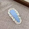 Novo Grampo de Cabelo de Renda Jeans Azul Grampo para Franja de Bolinhas Acessórios de Cabelo Moda Decorativo Grampo Lateral para Cabelos Quebrados Grampo BB Lote