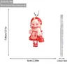 Nuevo Lindo Colgante Decorativo Plano Acrílico de Niña con Flor de Cerezo Transfronterizo