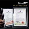 Medalla de Cristal Tarjeta de Autorización Certificado de Agencia Distribuidor Tarjeta de Alianza Acrílico Alta Calidad Lámina de Oro Placa de Honor