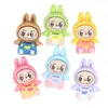Muñeco Labubu de Dibujos Animados, Accesorios de Resina, Pasadores para el Cabello de Bricolaje, Adornos para el Cabello, Taza de Agua, Pegatinas para Funda de Teléfono, Materiales para Hebillas de Zapatos de Caja Sorpresa