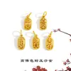 Retención de Color de Larga Duración Oro Arena Accesorios para Manualidades Colgante de Caligrafía Antigua Exquisito Paz Alegría Auspicioso Buena Fortuna Transferencia de Fortuna