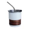 Taza de Café Americana de Acero Inoxidable 304, Taza Práctica con Tapa, Caja de Regalo de Aspecto Elegante, Taza Antiescaldable Estilo Camping al Aire Libre