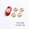 Manicure Estilo Japonês Joias Diamante Coração de Pêssego Olho de Cavalo Fundo Plano Acessível Luxo Formato Especial Unha Liga Manicure Diamante Acessórios Pequenos Decorativos