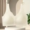 Sujetador Transparente para Mujer, Simple, sin Aros, Copas Fijas, Push-Up, Anticaída, Transpirable, Broche Frontal