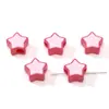 Pintura en Aerosol Acrílica de 16 mm Goteando Agujero Grande Estrella de Cinco Puntas Pulsera Colgante Hecha a Mano DIY Materiales para Accesorios de Joyería