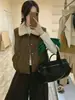 Chaleco de gamuza con cuello de borrego sintético para mujer 2026 Otoño/Invierno nuevo chaleco grueso y cálido chaqueta acolchada sin mangas