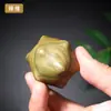 Bola de Salud para Girar a Mano de Sándalo Verde, Pelota de Mano, Pelota de Doce Puntas, Bola de Salud para Masaje de Puntos de Acupuntura, Bola para Girar a Mano, Juguete Pequeño para Descomprimir