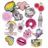 Pegatinas magnéticas suaves para refrigerador, pegatinas con mensaje de dibujos animados para el hogar y la cocina, pegatinas magnéticas con lazo de corona, pegatinas magnéticas suaves y lindas y creativas.