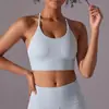 Sutiã esportivo feminino de verão, triângulo nu, costas bonitas, pilates, alça fina, push-up, alta elasticidade, fitness, ioga