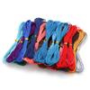 Tres hebras de hilo encerado trenzado 1mm cuerda de cera de Taiwán protección ambiental 10 metros poliéster color cuerda para joyería fabricantes mayoreo