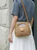 Bolso de nicho transfronterizo para mujer, nuevo bolso de moda tejido de paja 2026, bolso de hombro y cruzado para vacaciones en la playa