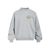 Sudadera holgada de cuello redondo con estampado de letras de moda urbana para hombre, estilo primavera y otoño, suéter casual versátil de moda urbana, camiseta deportiva