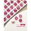 Joias de Diamante para Nail Art Ponto Vermelho Rosa Diamante de Fundo Pontiagudo Flash de Diamante Ovo de Pombo Coração Torto Borboleta Diamante de Formato Especial Decoração para Nail Art Diamante Atacado