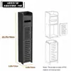 Gabinete de almacenamiento para baño, estante de plástico impermeable de pie para baño, estante multicapa para artículos de tocador