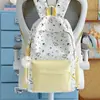 Mochila Ins de Estilo Coreano Nueva y Linda de Dibujos Animados para Mujer, Mochila Escolar para Estudiantes con Gran Capacidad y Graffiti Lindo, Mochila Dulce para Mujer