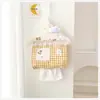 Bolsa de Tecido Pendurada Fofa Capa de Tecido de Parede Bolsa de Tecido Retrátil Fofa Casa Caixinha de Tecido para Quarto, Mesa de Cabeceira, Sala de Estar, Carro
