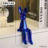 Figura de Conejo Sentado de Orejas Largas para Sala de Estar, Fondo de Pared de TV, Gabinete de Vino, Mejora del Estado de Ánimo, Lujo Ligero, Decoración del Hogar de Alta Gama