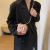 Mini Bolso de Cadena Estilo Francés para Mujer 2025 Nuevo Bolso Cuadrado Pequeño Bolso Caja de Lana Estilo Chanel Bolso Cruzado Cuadrado Pequeño