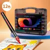 Caixinha Preta Marcador Acrílico de Tinta Direta Artista Estudante Desenho Especial Caneta Aquarela Ponta Macia Camadas Caneta para Grafite