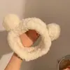 Diadema de Peluche de Dibujos Animados para Lavado de Cara y Mascarilla Facial Nueva Linda Goma para el Cabello Infantil Pasador Accesorios para el Cabello de Celebridad de Internet para Mujeres