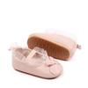 Zapatos Planos para Bebé Niña de 0 a 1 Año Nuevos de Primavera y Verano con Moño de Encaje Zapatos para Bebé Suela de Goma Transpirable Zapatos para Niños Pequeños