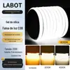 Fita de LED 220V para Exterior Super Brilhante COB Luz Branca Sala de Estar Teto da Casa Autoadesiva Tira de Luz Suave Luz de Linha à Prova d'Água para Exterior