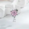 Diseño de Pareja Fresco y Discreto Estilo Coreano Rombo de Circonita Girasol Gota de Agua Pendiente para Cartílago Hélice del Oído
