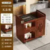 Mesa de té móvil, pequeño gabinete de té para el hogar, juego integrado de preparación de té y ebullición de agua, juego de té kung fu, carrito de té de bambú
