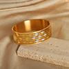 Pulseira de temperamento de personalidade de luxo leve europeia e americana ins aço titânio banhado a ouro 18K pulseira de diamante oca oval moderna lote