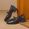 Zapatos Mary Jane de Cuero Retro para Mujer Wxp(Wz)-3066