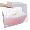 Bolsa de Armazenamento de Provas Sky com 8 Compartimentos Bolsa Organizadora Pasta de Múltiplas Camadas A4 Pasta Organizadora Livro de Dados Estudante Prova