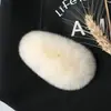 Pinza para el Cabello de Pelo de Conejo Rex Real, Accesorio para el Cabello de Piel, Pinza Grande de Peluche Bb, Horquilla de Pelo de Piel con Estampado de Leopardo, Accesorio para el Cabello de Pinza Lateral, Exquisito