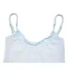 Camisola de Rayas Finas Estilo Americano Unbdns con Cobertura Lateral en el Pecho, Estilo Chica Picante, Cuello en U, Bloques de Color, Capas, Falso Dos Piezas, Top de Verano para Mujer