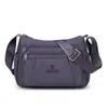 Bolso bandolera multicapa de nailon para mujer, bolso de hombro ligero de gran capacidad, bolso casual para ir al trabajo y para madres, mochila pequeña de tela Oxford