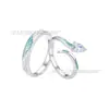 Anillo de Pareja Serpiente Espiritual Personalizado Simple Lujo Ligero Diseño de Nicho Sentido Avanzado Anillo de Pareja